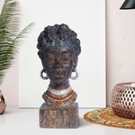 Figurine-Africaine-en-R-sine-Sculpture-de-Statue-Tribale-pour-Couloir-d-H-tel