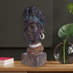 Figurine-Africaine-en-R-sine-Sculpture-de-Statue-Tribale-pour-Couloir-d-H-tel