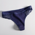 Culotte-string-sexy-pour-femme-sous-v-tement-solide-confortable-bordure-en-dentelle