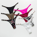 String-Sexy-en-soie-glac-e-m-tal-l-opard-culotte-pour-femmes-exercice-de-Fitness