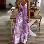 S-5XL-7-Couleurs-Imprim-Floral-V-cou-Sangle-sulfRobes-Casual-Boh-me-fibrWomen-Summer-Beach