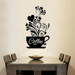Autocollant-mural-cr-atif-de-vigne-de-fleur-tasse-de-caf-pour-caf-Restaurant-d-coration
