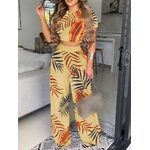 Ensemble-haut-court-et-pantalon-long-pour-femme-corset-imprim-taille-mince-l-gant-d-contract