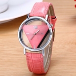 Montres-Quartz-pour-hommes-et-Femmes-Unique-cadran-triangulaire-ajour-noir-mode-montre-bracelet-d-contract