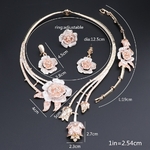 Ensemble-de-bijoux-pour-femmes-accessoires-de-mariage-couleur-or-cristal-Rose-fleur-collier-boucles-d