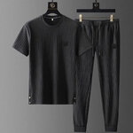 T-shirt-et-pantalon-de-sport-fins-pliss-s-pour-hommes-ensemble-deux-pi-ces-surv
