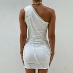 BOOFEENAA-Sexy-Robe-D-t-Blanche-2021-Coutures-contrast-es-Une-paule-Dos-Nu-Mini-Moulante