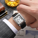 Montre-quartz-cadran-rectangulaire-pour-hommes-montre-bracelet-d-affaires-de-luxe-bracelet-en-cuir-d