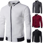 Cardigan-d-contract-carreaux-pour-hommes-sweat-shirt-zipp-en-peluche-veste-col-montant-coupe-couvertes