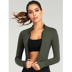 Veste-de-course-fermeture-clair-pour-femmes-haut-de-Yoga-complet-avec-trous-pour-le-pouce
