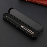 Stylo-bille-en-fibre-de-carbone-avec-bo-te-en-m-tal-stylo-encre-signature-noire