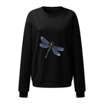 Sweat-shirt-imprim-lettre-libellule-pour-femme-col-rond-manches-longues-pulls-vintage-v-tements-d