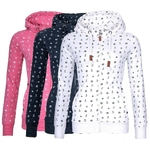 Sweat-shirt-Capuche-Surdimensionn-pour-Femme-Manteau-Imprim-Injecteur-de-Mer-Fermeture-clair-Pull-D-contract