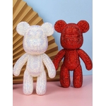 Peinture-d-art-de-diamant-5D-ours-violent-sculpture-de-bureau-faite-la-main-brique-d