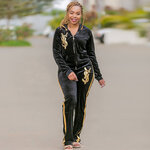 Ensemble-deux-pi-ces-en-velours-pour-femmes-haut-et-pantalon-assortis-lettres-brod-es-surv