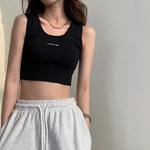 Fibrprecious-Haut-court-d-contract-pour-femme-t-shirts-en-Y-monochromatique-mode-High-Street-Fitness