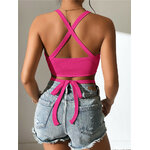 Haut-caraco-en-tricot-c-tel-pour-femme-haut-crois-dos-nu-monochromatique-club-f-te