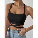 Haut-caraco-en-tricot-c-tel-pour-femme-haut-crois-dos-nu-monochromatique-club-f-te