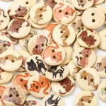 M-lange-de-boutons-en-bois-de-chat-15mm-50-pi-ces-lot-2-trous-mat