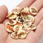 M-lange-de-boutons-en-bois-de-chat-15mm-50-pi-ces-lot-2-trous-mat