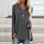 T-shirt-surdimensionn-manches-longues-pour-femme-v-tement-ample-en-coton-d-contract-et-r