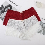 Culotte-sexy-en-dentelle-pour-femmes-bretelles-crois-es-taille-moyenne-n-ud-papillon-sous-v