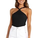 Haut-caraco-en-tricot-crois-pour-femme-coupe-couvertes-bretelles-spaghetti-dos-nu-fibre-d-contract
