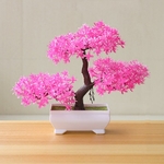 Plante-Artificielle-Enrichie-Rouge-Bonsa-Porte-Bonheur-Petit-Arbre-Plantes-en-Pot-Fausses-Fleurs-D-coration