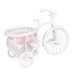 Blanc-Tricycle-v-lo-conception-fleur-panier-conteneur-pour-fleur-plante-grande-taille-en-plastique-maison
