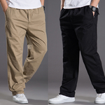 Pantalon-Cargo-en-Coton-pour-Homme-V-tement-Droit-artificiel-astique-avec-Poches-Tr-s-Grande