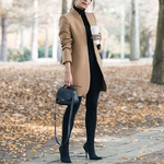 Manteau-en-laine-pour-femme-monochrome-debout-mode-europ-enne-et-am-ricaine-automne-hiver-nouveau