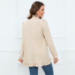 Manteau-cardigan-volants-pour-femmes-blazers-crois-s-streetwear-l-gant-olympiques-fronc-s-manches-longues