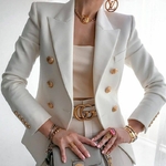 Blazer-crois-manches-longues-pour-femme-manteau-court-veste-tremp-e-pour-femme-manteau-d-affaires