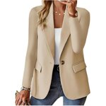 Costumes-Slim-Femme-l-gante-Top-Coat-2023-Automne-Solide-Manches-sulfDame-de-Bureau-Col-Tremp