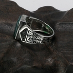 Bagues-pour-hommes-en-argent-s925-anneaux-turcs-antiques-pour-hommes-chevali-re-avec-pierre-couleur