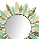 Miroir-de-Plume-Artistique-en-Fer-D-coration-Murale-Boho-Miroir-de-Maquillage-Circulaire-pour-H