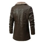 Veste-en-cuir-PU-col-tremp-pour-hommes-coupe-vent-longue-optique-sourire-nouvelle-mode-d