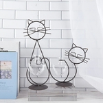 Vases-de-plantes-hydroponiques-pot-de-fleur-en-forme-de-chat-mignon-vase-transparent-avec-fer