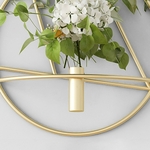Art-moderne-3D-mural-bougeoir-en-m-tal-suspendus-fleur-Vase-chandelier-f-te-de-mariage