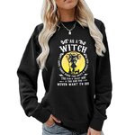 Sweat-shirt-manches-longues-pour-femme-pull-Sportedly-Comme-une-sorci-re-Ne-veut-jamais-voir