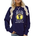 Sweat-shirt-manches-longues-pour-femme-pull-Sportedly-Comme-une-sorci-re-Ne-veut-jamais-voir
