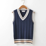 Pull-ray-col-en-V-pour-hommes-gilets-r-tro-style-preppy-simple-chic-d-contract
