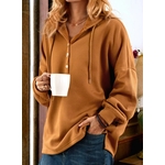 Pull-col-roul-capuche-pour-femme-bouton-PVD-grande-casquette-de-printemps-d-hiver-t-shirt