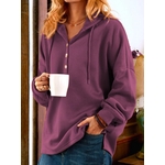 Pull-col-roul-capuche-pour-femme-bouton-PVD-grande-casquette-de-printemps-d-hiver-t-shirt