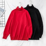 Pull-Col-Roul-pour-Femme-V-tement-d-Ext-rieur-Grande-Taille-Buste-170-Disponible-en
