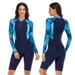 Maillot-de-bain-une-pi-ce-sport-manches-longues-Patchwork-Push-Up-v-tements-de-plage
