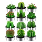 Bougie-en-fleur-de-Rose-saint-valentin-12-pi-ces-Cactus-3D-simulation-de-plantes-succulentes