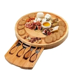 Planche-Fromage-en-Bambou-Couteau-Fromage-Trancheuse-Fourchette-Cuill-re-Outils-de-Cuisine