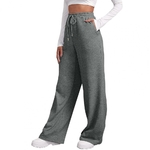 Pantalon-de-Yoga-Jambes-Larges-pour-Femme-V-tement-Confortable-Couleur-Unie-avec-Poches-la-Taille
