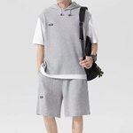 Tenue-de-sport-d-contract-e-deux-pi-ces-pour-hommes-haut-capuche-short-taille-lastique